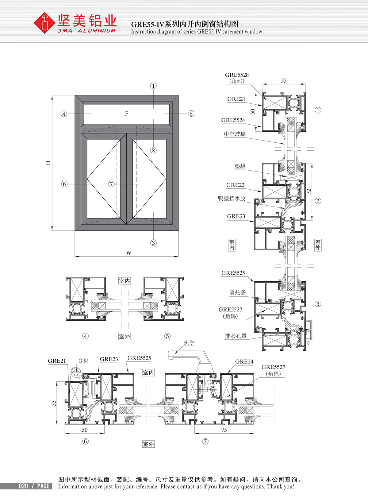 GRE55-Ⅳ系列內(nèi)開(kāi)內(nèi)倒窗結(jié)構(gòu)圖-2
